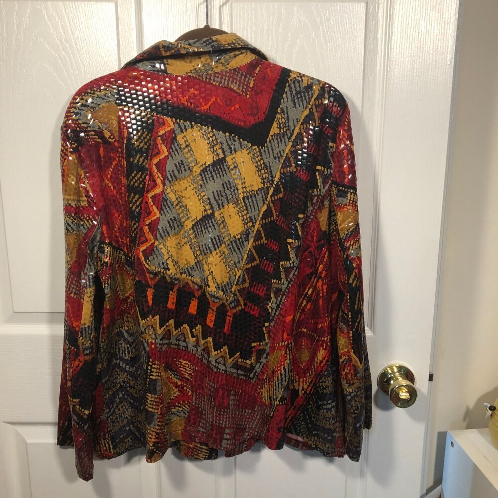 Ruby Road Jacket, Full Front Zip, Shimmer, Colorf… - image 3